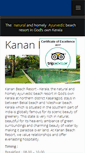 Mobile Screenshot of kananbeachresort.com
